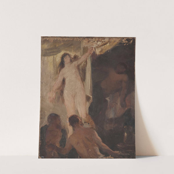 Academic sketch of nudes (1878 - 1885) by Jan Ciągliński