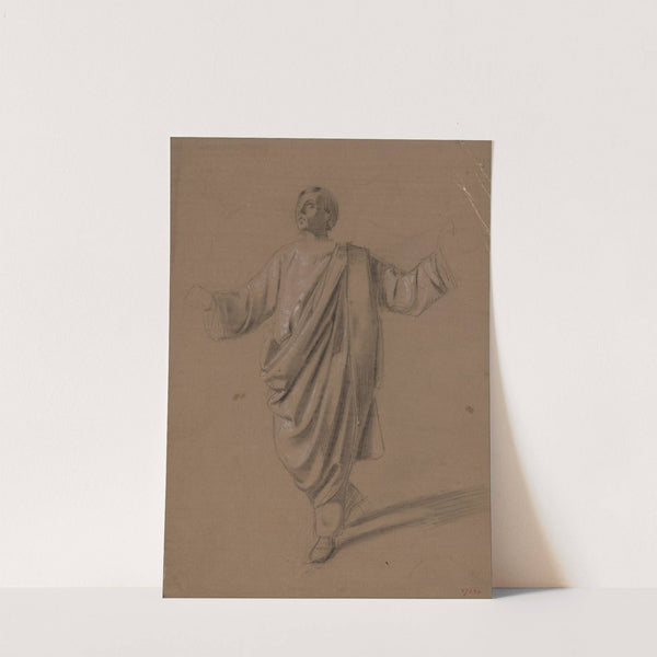 Academic study of a male figure by Mariano Fortuny Marsal