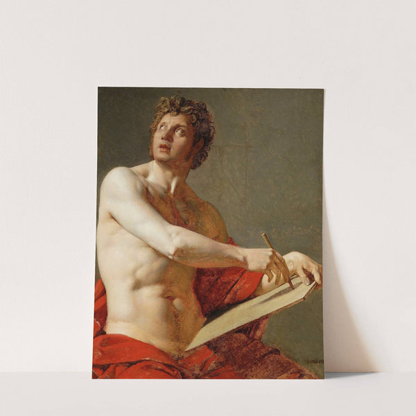 Academic study of a nude man (1801) by Jean Auguste Dominique Ingres