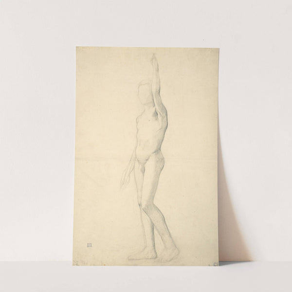 Académie d’homme debout by Edgar Degas