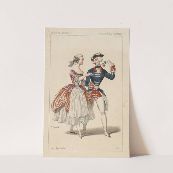 Academie Royale de Musique. Melles Fuoco et Maria dans Ozaï (1847) by Alexandre Lacauchie