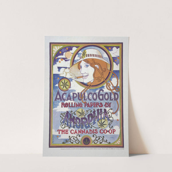 Acapulco Gold rolling papers by Amorphia, the cannabis co-op by Anonymous