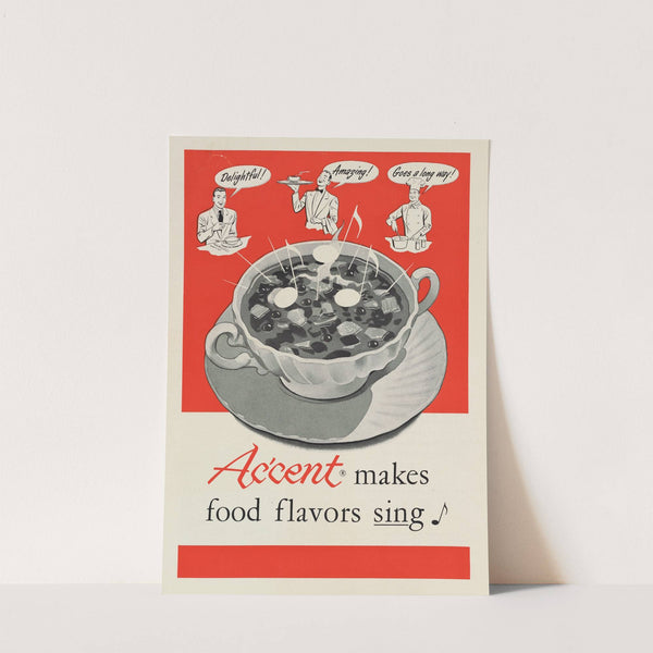 Ac'cent makes food flavors sing by International Minerals and Chemical Corporation