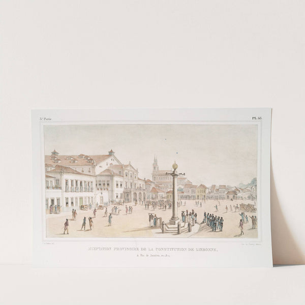 Acceptation provisoire de la constitution de Lisbonne à Rio de Janeiro, en 1821 (1834 - 1839) by Jean Baptiste Debret