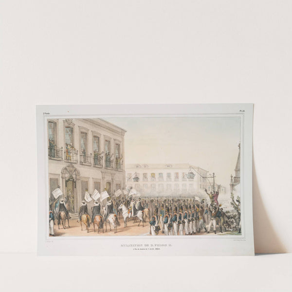 Acclamation de D. Pedro II à Rio de Janeiro le 7 Avril, 1851 (1834 - 1839) by Jean Baptiste Debret