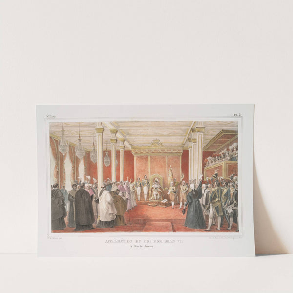 Acclamation du roi Don Jean VI à Rio de Janeiro (1834 - 1839) by Jean Baptiste Debret