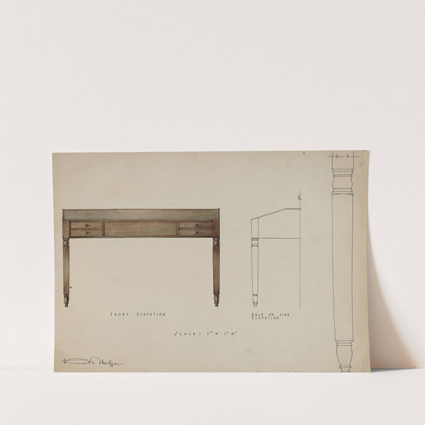 Accounting Desk by Kurt Melzer