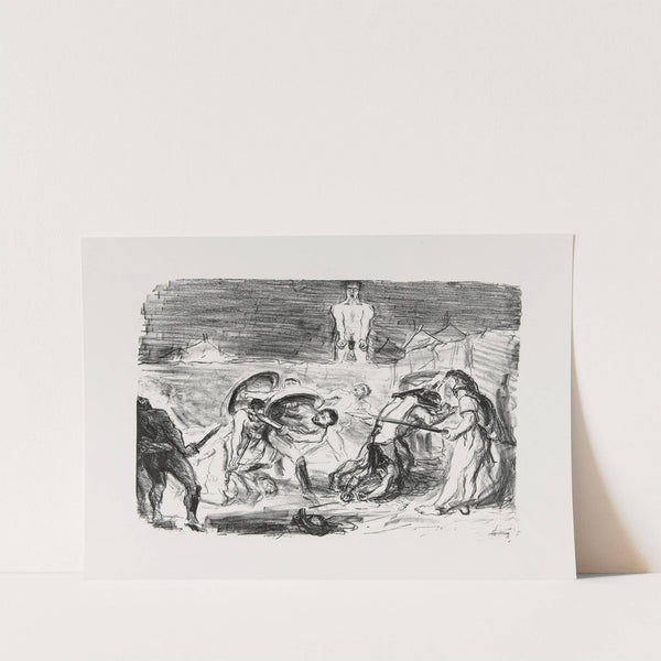 Achill schreckt die Troer (1907) by Max Slevogt