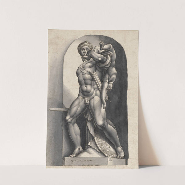 Achilles carries Hector’s son (1583) by Hans Bock the Elder