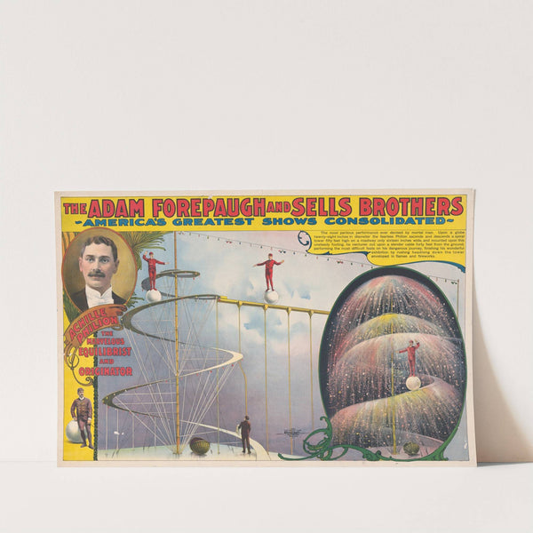 Achille Philion the marvelous equilibrist and originator (1899) by Courier Litho. Co.