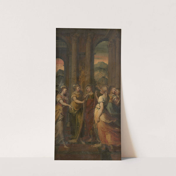 Achilles and the daughters of Lycomedes by Luca Cambiaso