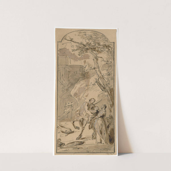 Achilles becoming a pupil of Cheriron by Jacob de Wit