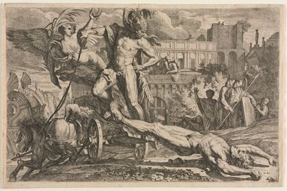 Achilles Dragging the Body of Hector (1648)