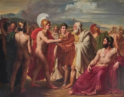 Achilles Presenting The Prize Of Wisdom To Nestor — size preview