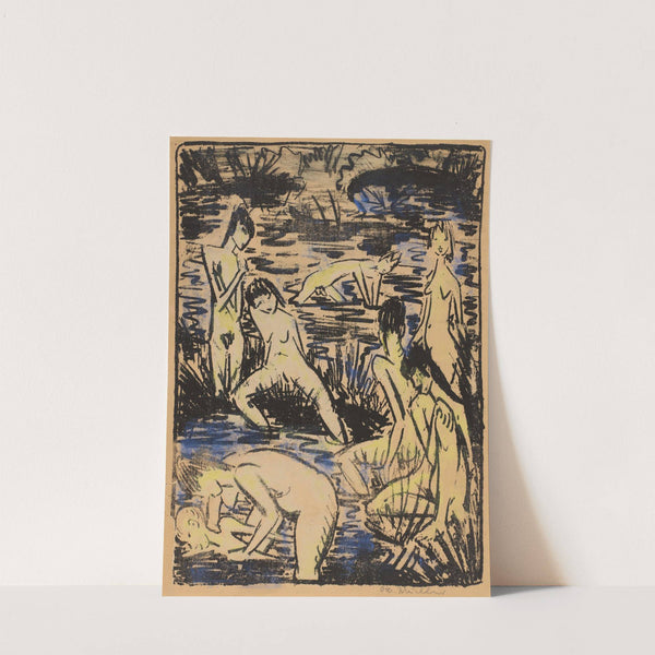 Acht Badende (1922) by Otto Mueller