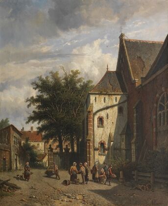 Achter de Westerkerk in Enkhuizen