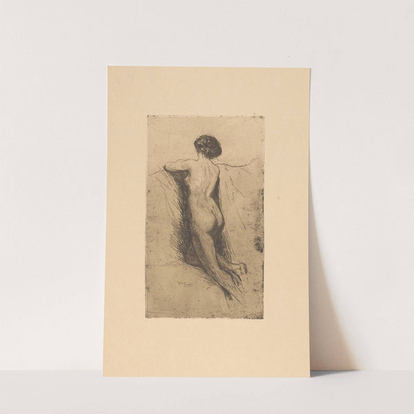 Achterlijf van een naakte vrouw (1888-1934) by Willem Adrianus Grondhout