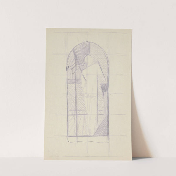 Achterzijde van een staande naakte vrouw by Reijer Stolk