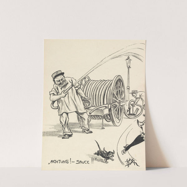 Achtung! – Sauce!! (1921) by Rudolf Kristen