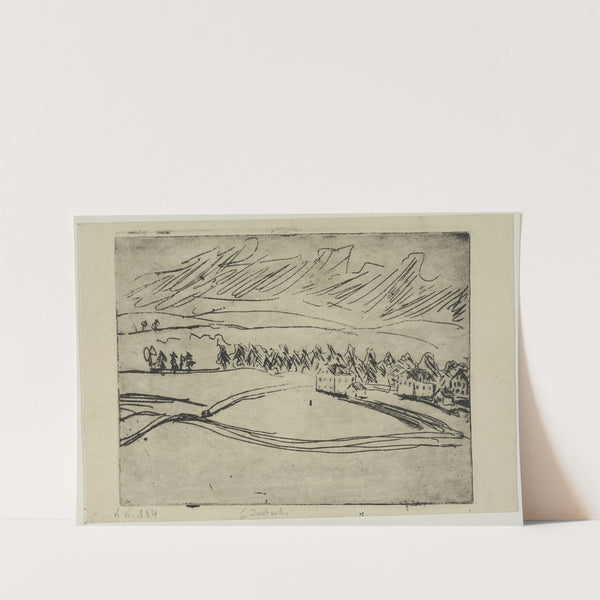 Äcker und Häuser im Erzgebirge (1906) by Ernst Ludwig Kirchner