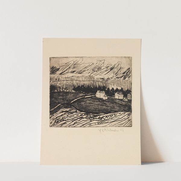 Acker und Häuser im Erzgebirge (1906) by Ernst Ludwig Kirchner