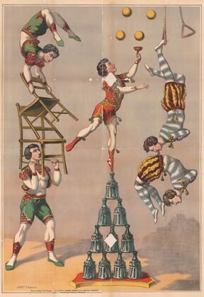 Acrobatic act (1870)