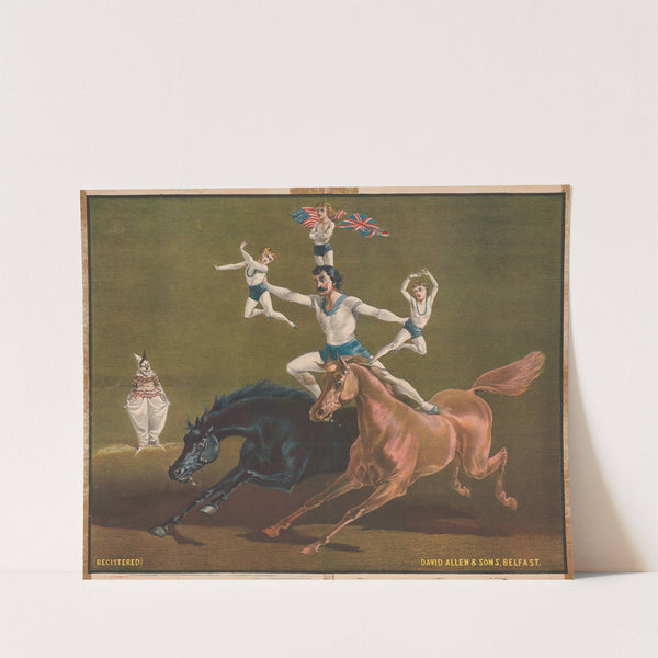 Acrobats on horseback by David Allen & Sons
