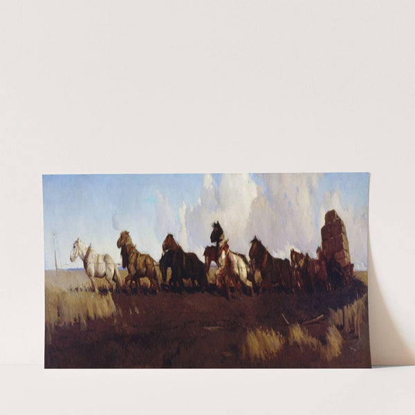 Across the Black Soil Plains (1899) by George Washington Lambert