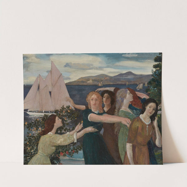 Across The Harbor (1908) by Arthur Bowen Davies