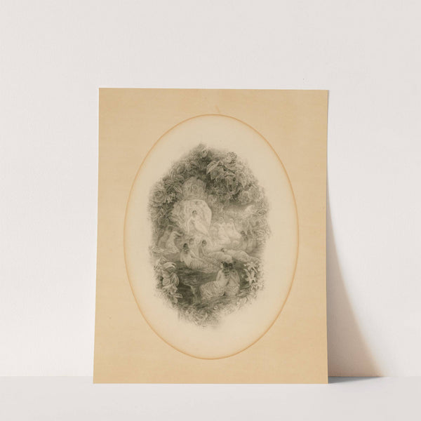 Act II, scene II, ‘Hence, away! Now all is well; one aloof stand sentinel.’ Midsummer night’s dream (1887) by Etheline Eva Dell