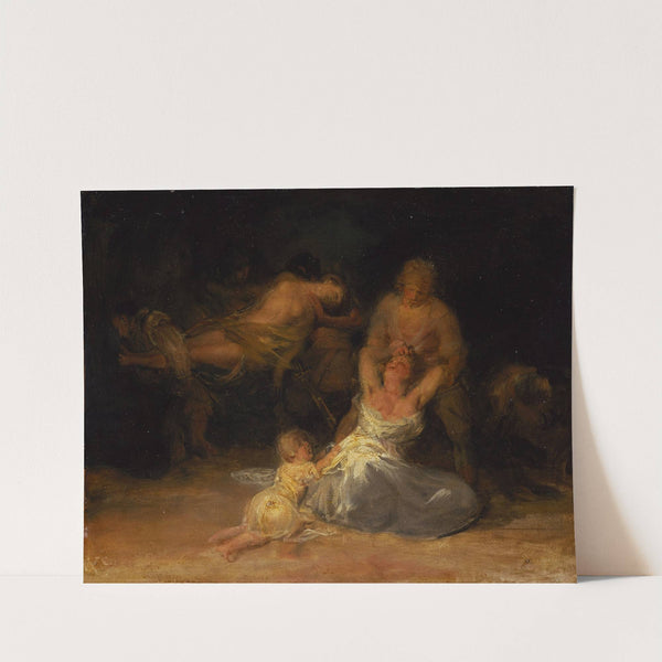 Act of Violence against Two Women (1810 – 1812) by Francisco de Goya