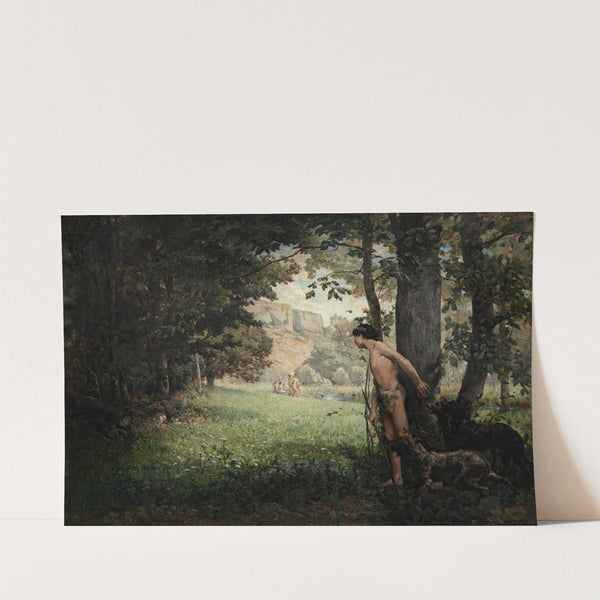 Actaeon Watching Diana And Her Nymphs by Maurice Charles Marie Lelièvre