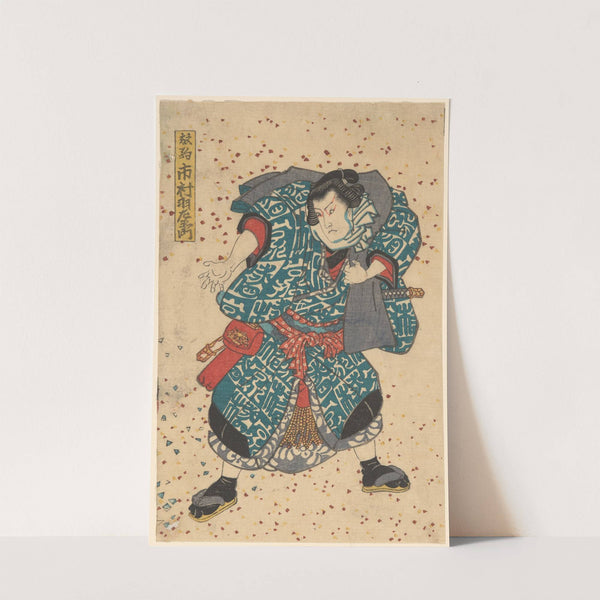 Actor Ichimura Buzaemon (playing an unidentified role) by Utagawa Kunisada (Toyokuni III)