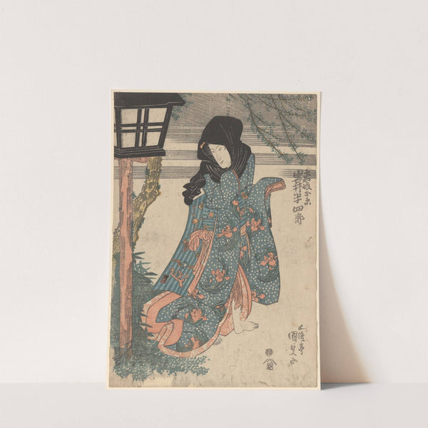 Actor Iwai Hanshiro in the Role of Oito by Utagawa Kunisada (Toyokuni III)