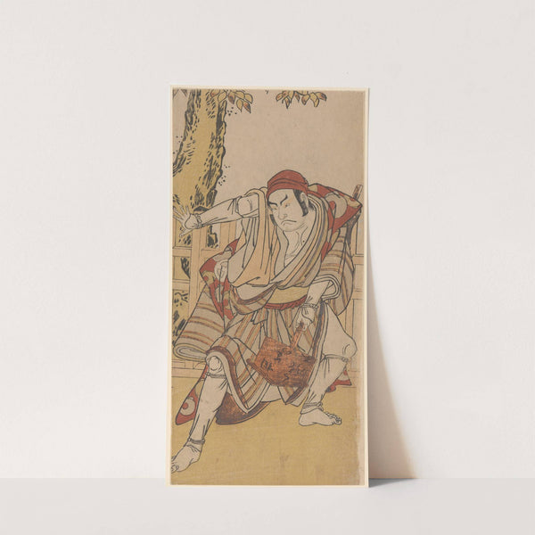 Actor Otoni Hiroje as Pilgrim with Post by Katsukawa Shunkō