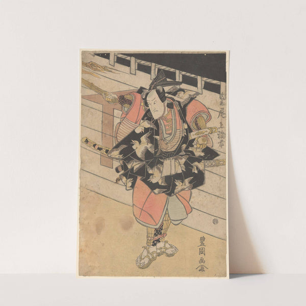 Actor (part of costume a design of birds on black) by Toyokuni Utagawa