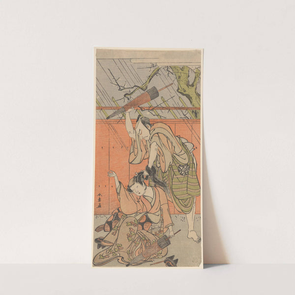 Actors Nakamura Nakazo I and Yamashita Kinsaku II by Katsukawa Shunshō