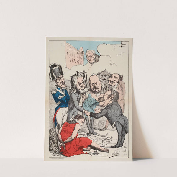 Actualité spéciale. Permettez-moi Messieurs de vous féliciter by Moloch (Alphonse Hector Colomb)