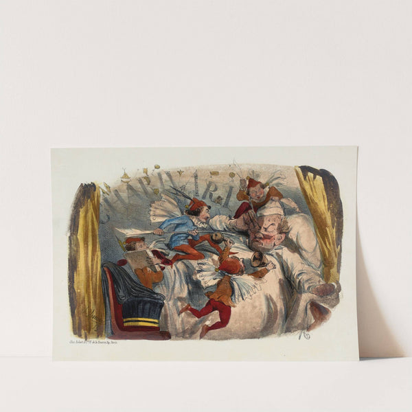 Actualités.147.Ce bon Mr.Suin cauchemardé par les harpies du Charivari by Charles Vernier