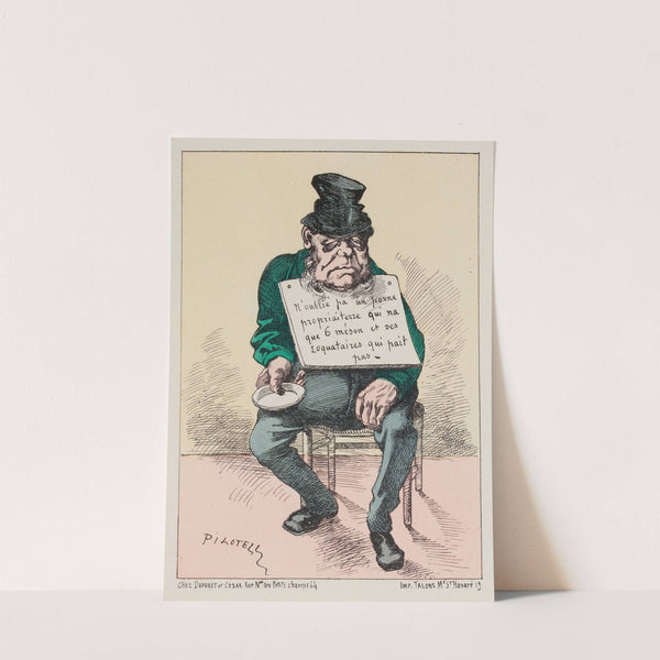 Actualités Homme assis sur une chaise, faisant la manche 16 by Georges Pilotelle