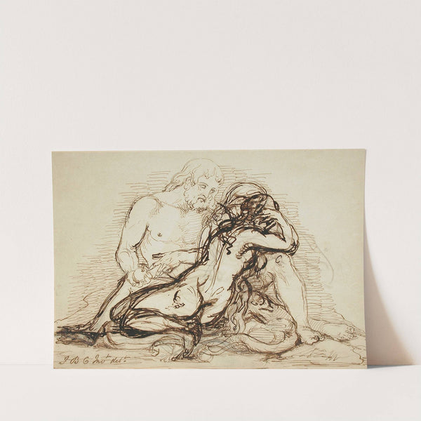 Adam and Eve (18th century) by Giovanni Battista Cipriani