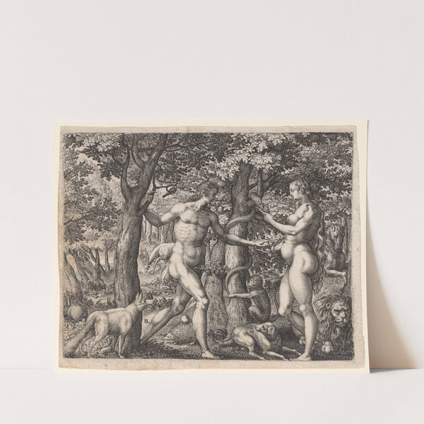 Adam and Eve (late 1500s) by Robert Boissard