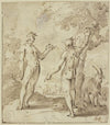 Adam and Eve in paradise