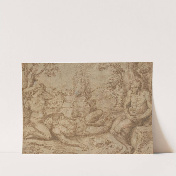 Adam and Eve Mourning the Death of Abel by Michiel Coxie