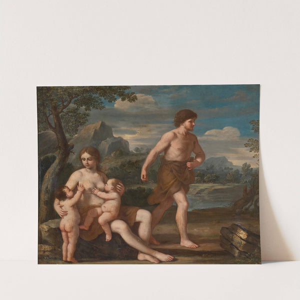 Adam And Eve With Cain And Abel by Giacinto Gimignani