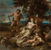 Adam And Eve With The Infants Cain And Abel