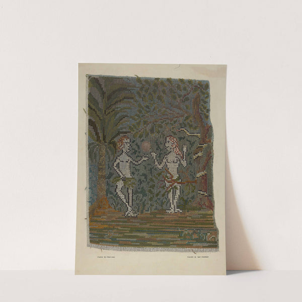 Adam & Eve Embroidered Picture by Frank Gray