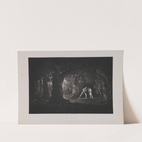 Adam Hearing the Voice of the Almighty (Book 10, Line 108) (1824–1827) by John Martin