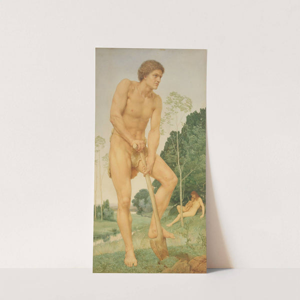 Adam. ‘In the sweat of thy face shalt thou eat bread’ by Henry Holiday