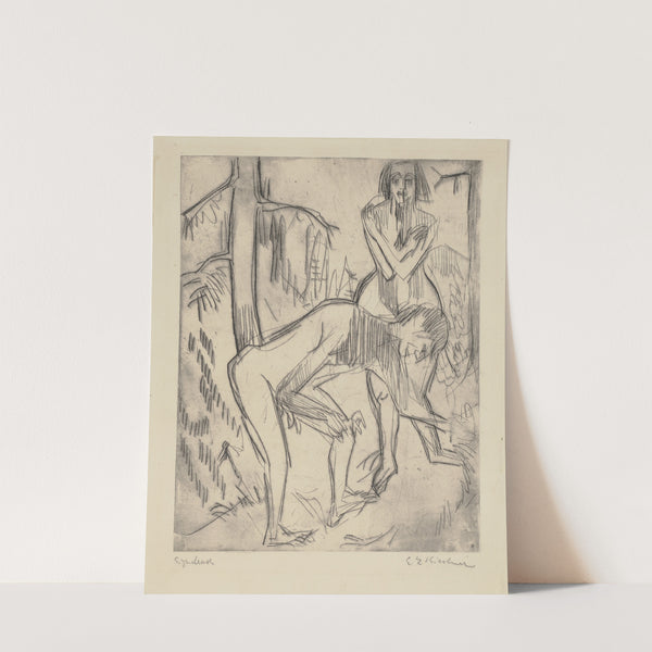 Adam und Eva (1923) by Ernst Ludwig Kirchner